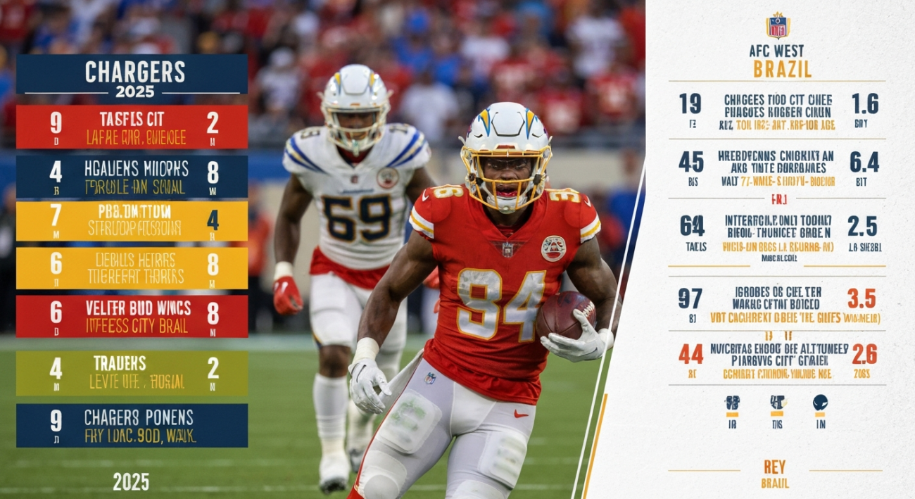 Los Angeles Chargers vs Kansas City Chiefs Match Player Stats